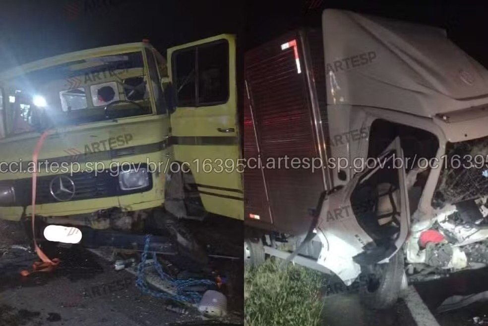  Acidente entre dois caminhões deixa quatro feridos em Itupeva